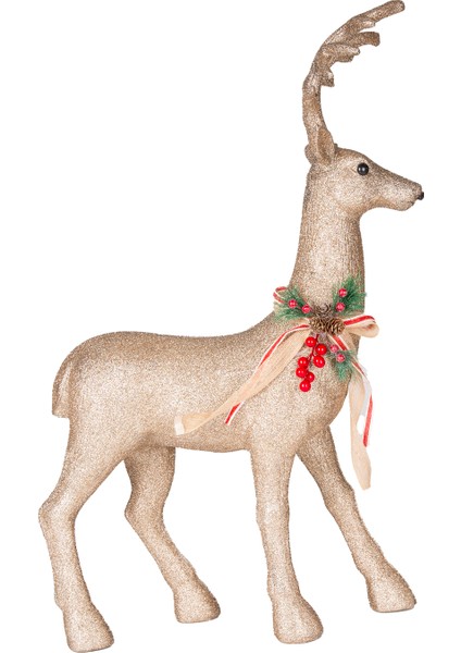 Yılbaşı Süsü, Geyik, Gold - 75X52 cm modelleri