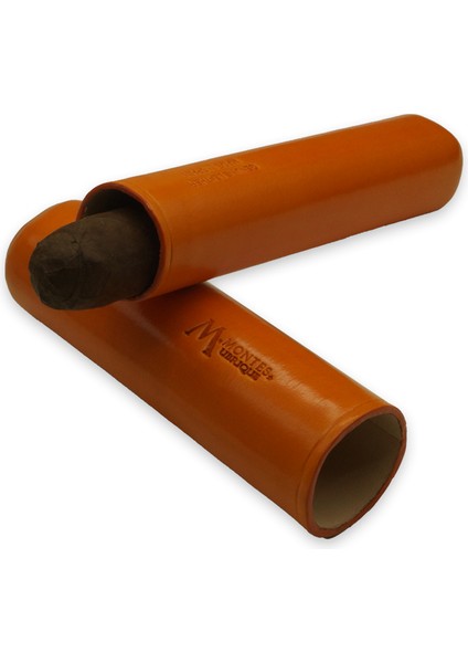 Gerçek Deri El Yapımı Puro Kılıfı Tekli (52 Ring) Amsterdam