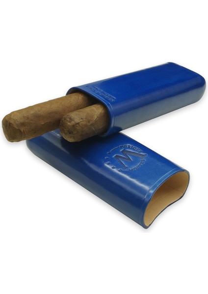 Gerçek Deri El Yapımı Puro Kılıfı Ikili (52 Ring) Monaco indirimleri