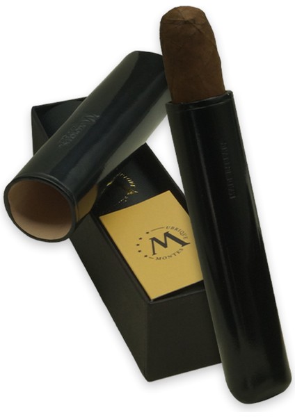 Gerçek Deri El Yapımı Puro Kılıfı Tekli (65 Ring) Londres