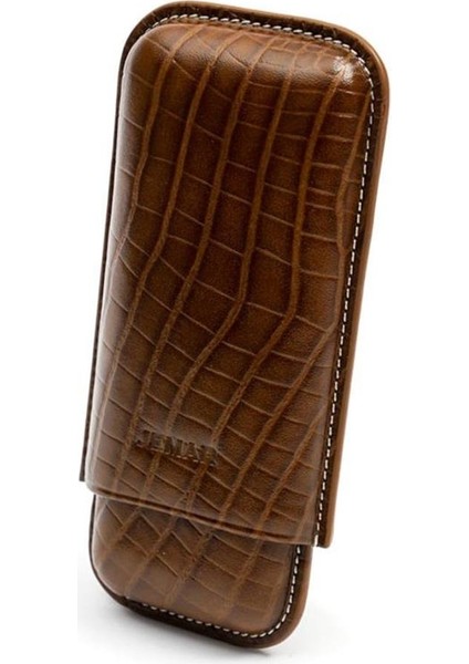 2 Puro Kapasiteli 54 Ring Deri Puro Kılıfı Lizard Kahve modelleri