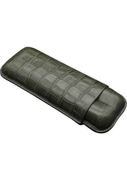 Gerçek Deri El Yapımı Puro Kılıfı Ikili (60 Ring) Croco Bosque fırsatları