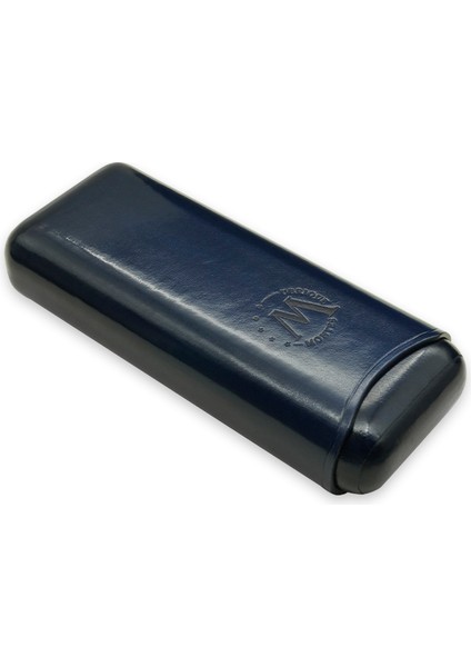 Gerçek Deri El Yapımı Puro Kılıfı Ikili (65 Ring) Milan