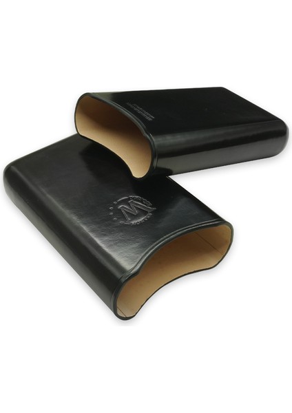 Gerçek Deri El Yapımı Puro Kılıfı Üçlü (65 Ring) Londres indirimleri