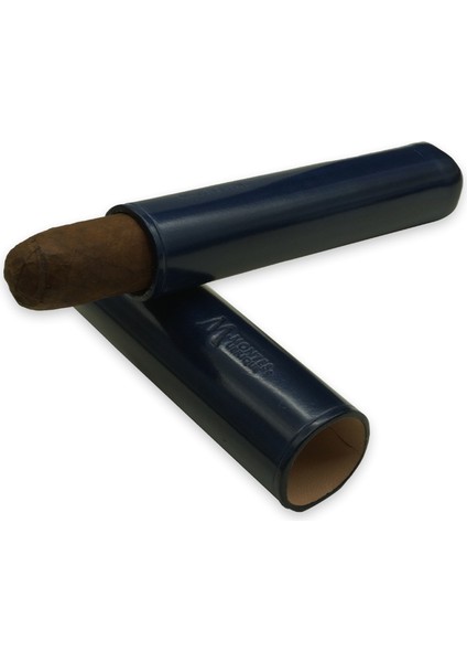 Gerçek Deri El Yapımı Puro Kılıfı Tekli (65 Ring) Milan