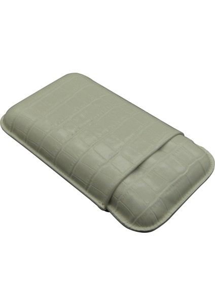 Gerçek Deri El Yapımı Puro Kılıfı Üçlü (60 Ring) Croco Nieve fırsatları