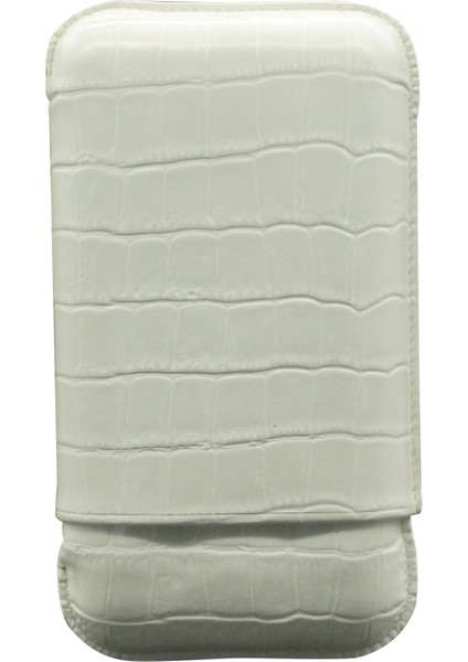 Gerçek Deri El Yapımı Puro Kılıfı Üçlü (60 Ring) Croco Nieve indirimleri