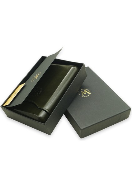 Gerçek Deri El Yapımı Puro Kılıfı Dörtlü (55 Ring) Jaen