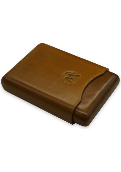 Gerçek Deri El Yapımı Puro Kılıfı Dörtlü (55 Ring) Munich