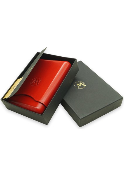 Gerçek Deri El Yapımı Puro Kılıfı Dörtlü (55 Ring) Paris