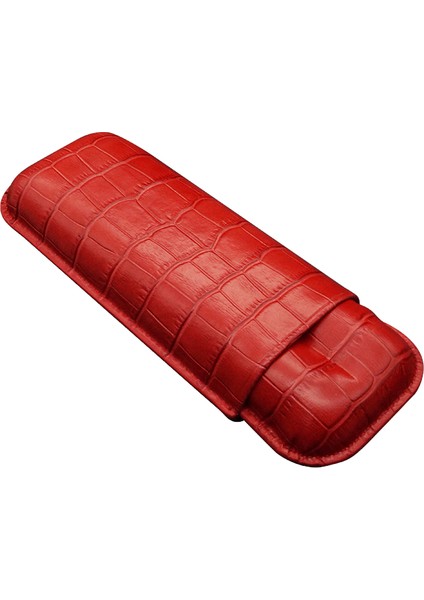 Gerçek Deri El Yapımı Puro Kılıfı Ikili (60 Ring) Croco Fuego fırsatları