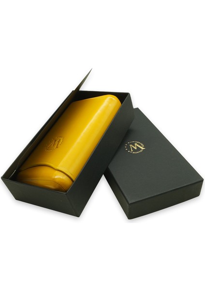 Gerçek Deri El Yapımı Puro Kılıfı Üçlü (65 Ring) Bali