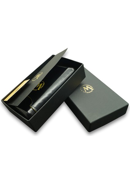 Gerçek Deri El Yapımı Puro Kılıfı Üçlü (52 Ring) Dark