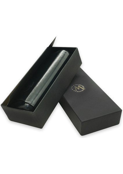 Gerçek Deri El Yapımı Puro Kılıfı Ikili (65 Ring) Londres