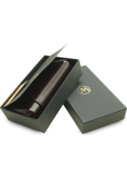 Gerçek Deri El Yapımı Puro Kılıfı Üçlü (52 Ring) Viena