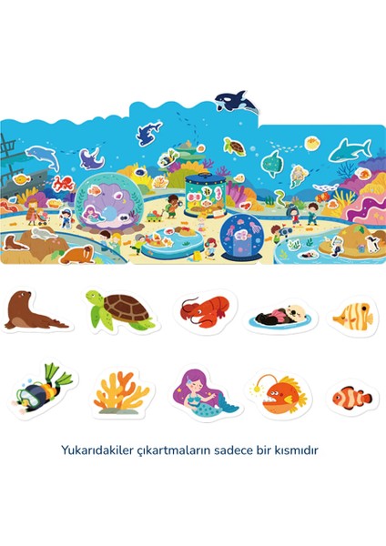 Yeniden Kullanılabilir Jel Çıkartma Seti - Inanılmaz Akvaryum