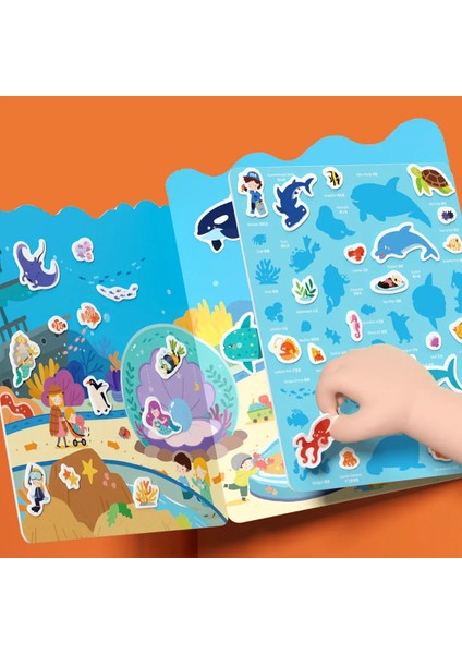 Yeniden Kullanılabilir Jel Çıkartma Seti - Inanılmaz Akvaryum