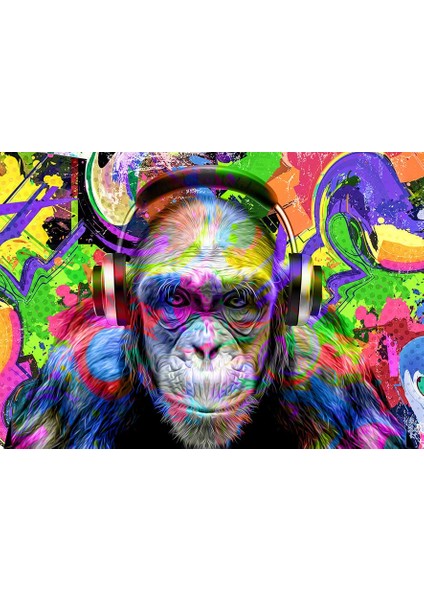 Psychedelic Müzisyen Maymun Pop Art Tabloları Kanvas Tablo fiyatları