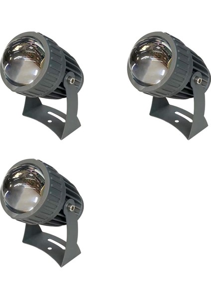 3x Dış Mekan LED Bahçe Duvarı Spot 10 W Peyzaj Aydınlatma AC220V IP65 Su Geçirmez Tek Işın Spot Işığı Beyaz Işık (Yurt Dışından)