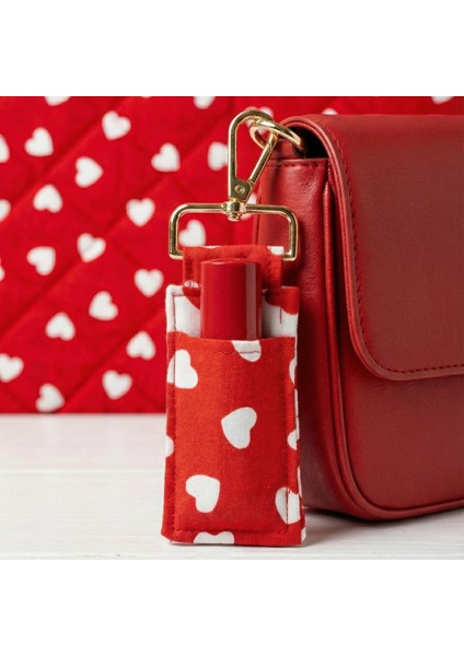 Premium Korumalı Ruj Taşıma Kılıfı - Elyaf Dolgulu & Asılabilir