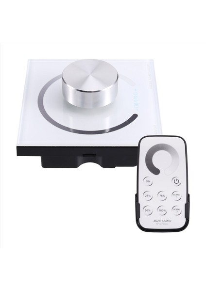 LED Tek Şerit Dimmer Dc 12V-24V 5050 2835 Şerit Işıklar Duvar Paneli Uzaktan Döner Düğme Kontrolü 0-100 Parlaklık (Yurt Dışından)