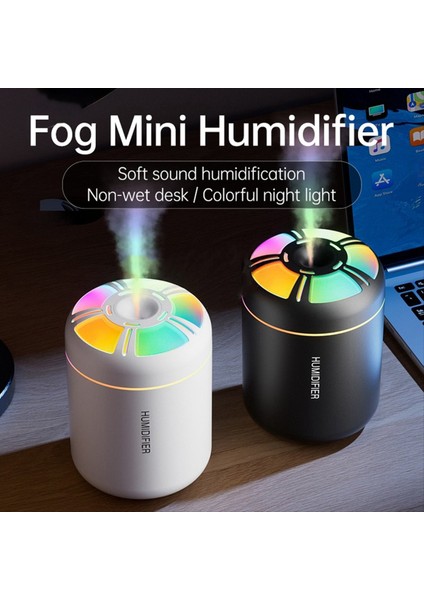 Mini Hava Nemlendirici USB 180 ml Aroma Yayıcı Uçucu Yağ Arıtma Aromaterapi Renk Işıkları Araba Ev Yatak Odası Için Siyah (Yurt Dışından) modelleri