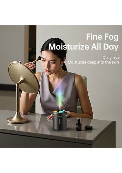 Mini Hava Nemlendirici USB 180 ml Aroma Yayıcı Uçucu Yağ Arıtma Aromaterapi Renk Işıkları Araba Ev Yatak Odası Için Siyah (Yurt Dışından) indirimleri