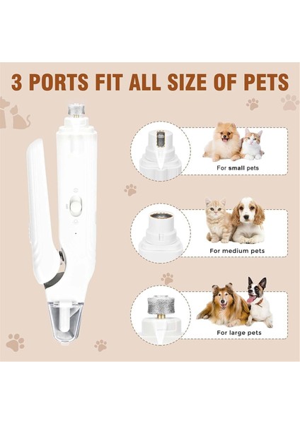 USB Şarjlı 2&#39 Si 1 Arada Evcil Hayvan Çivi Makası ve Öğütücü - Tüm Evcil Hayvanlar Için 40 Desibelden Az Sessiz Çivi Makası (Yurt Dışından) fiyatları