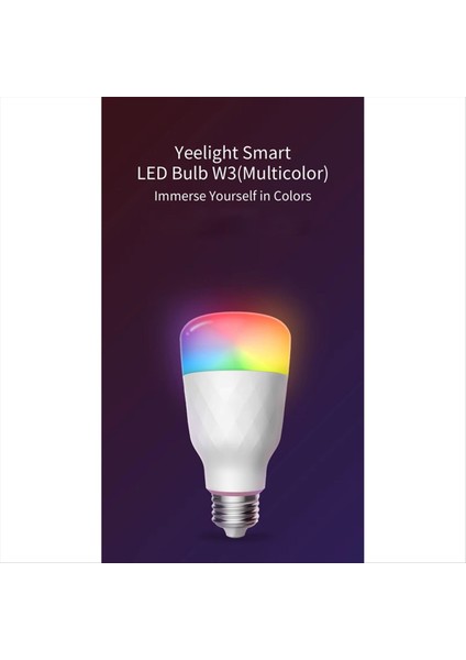 Akıllı LED Ampul W3 E27 Çok Molor Ortam Işık Wifi Ses Kontrolü Mi Home Için 1700K-6500K Alexa Google Smarthings (Yurt Dışından) modelleri