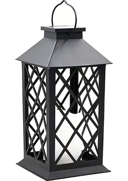 Güneş Fener LED Işık Titrek Alevsiz Mum Bahçe Avlu Partileri Için Asılı Dekoratif Lamba Açık A (Yurt Dışından)