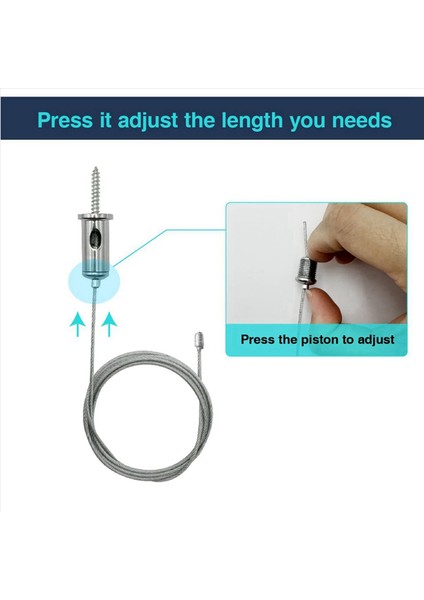 24 Takım Altıgen Garaj Süspansiyon Kabloları Kiti Çelik Asılı Zincirler Petek Işık Konektörü Kolye Tel Halat Kablo 1 M (Yurt Dışından) modelleri