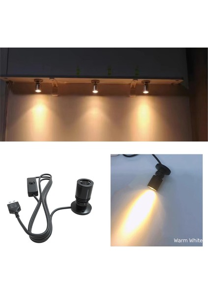 LED USB Spot 3 W DC5V Takı Dolabı Vitrin Sayaç Lambası Yüzeylere Monte Tavan Mini Spot Işık USB Fişi (Yurt Dışından) fiyatları