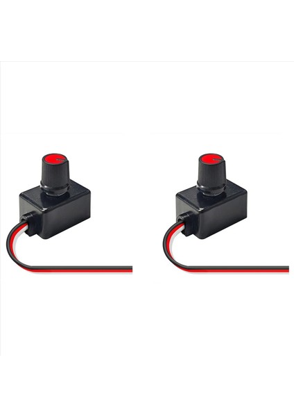 2x Evrensel Dimmer Anahtarı 12-24V Alçak Gerilim Işık Şeridi Dimmer LED Rv Işıkları Iç Kamyon Tavan Işık Şeridi (Yurt Dışından)