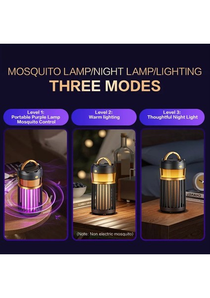 3in1 Sivrisinek Katili Lamba Kamp Aydınlatma Açık Ev Gece Lambası USB Tak Elektrik Çarpması Sivrisinek Katili Lamba A (Yurt Dışından) fırsatları