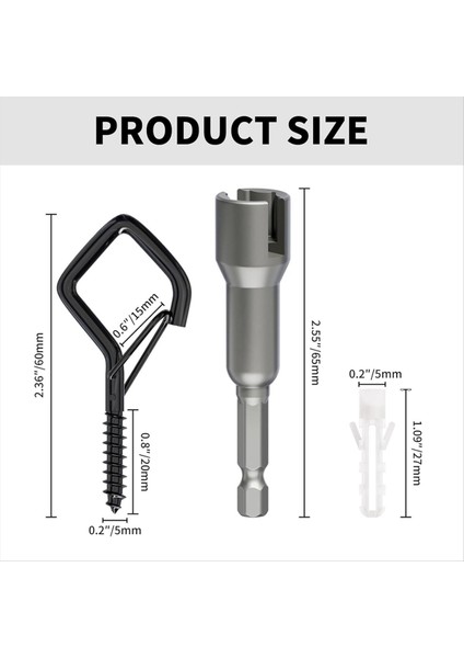 Güvenlik Tokalı Vidalı Kancalar, Açık Telli Işıklar, Bitkiler, Rüzgar Çanları Asmak Için Ağır Hizmet Tipi Tavan Kancaları (Yurt Dışından) fırsatları