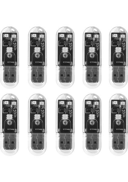 10 Adet Akıllı Ses Lambası USB Ses Lambası USB Lamba Aı Klima Companion Gece Lambası Renkli Gece Lambası (Yurt Dışından)