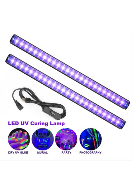 380-400NM Işık LED Uv Lamba T5 Tüp 5 V USB Fişi Ultraviyole Işık LED Sahne Blacklight Uv LED Lamba Parçaları (Yurt Dışından) fiyatları