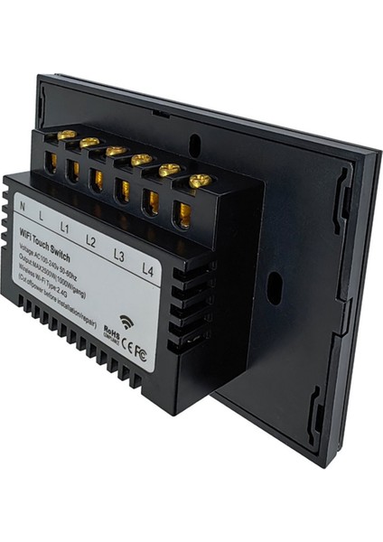 Wifi Akıllı Duvar Işık Anahtarı Cam Dokunmatik Güç Tuya Alexa Google Home 1-Gang Tarafından Kablosuz Ses Uzaktan Anahtarları (Yurt Dışından) modelleri