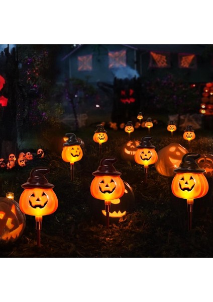 6 Paket Güneş Enerjili Jack O Lamba Yazı Dize Işıkları - Turuncu Cadılar Bayramı Trail Dekorasyonları Açık Cadılar Bayramı Yard Ekran (Yurt Dışından) modelleri