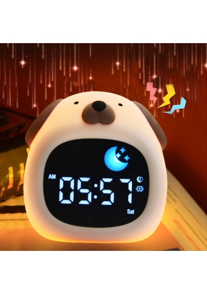 Güzel Saat Gece Lambası Silikon Uyku Eğitimi Saat Çocuklar Için Renkli Değişen Dokunmatik Gece Lambası Çocuk Yatak Odası Için (Yurt Dışından) modelleri