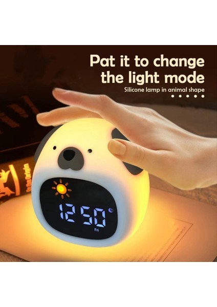 Güzel Saat Gece Lambası Silikon Uyku Eğitimi Saat Çocuklar Için Renkli Değişen Dokunmatik Gece Lambası Çocuk Yatak Odası Için (Yurt Dışından) fırsatları