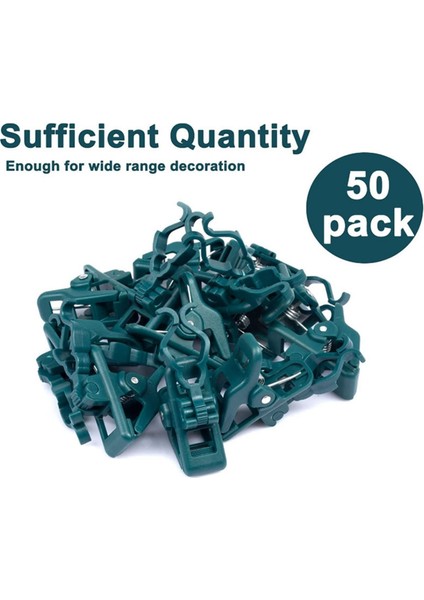 Açık Noel Işık Klipleri 50 Paket E12 E17 Işıklar Kiremit ve Oluk Kurulumu Için Ayarlanabilir Hızlı Montaj (Yurt Dışından) fiyatları