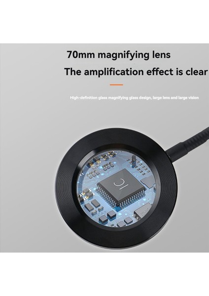 2 Adet LED Büyüteç Masa Lambası 8x Büyütme 3 Renk Modu Ayarlanabilir Döner Kol Işıklı Kelepçe (Yurt Dışından) indirimleri