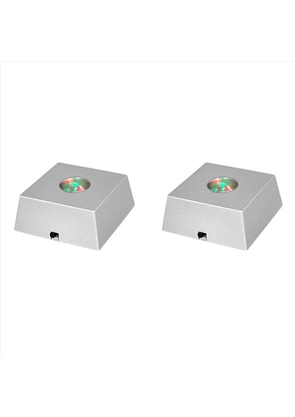 2x LED Taş Ekran Tabanı Renkli Değişen Işık Kristal Kule Işık Ev Dekorasyon Heykelcik Ekran Standı (Yurt Dışından)