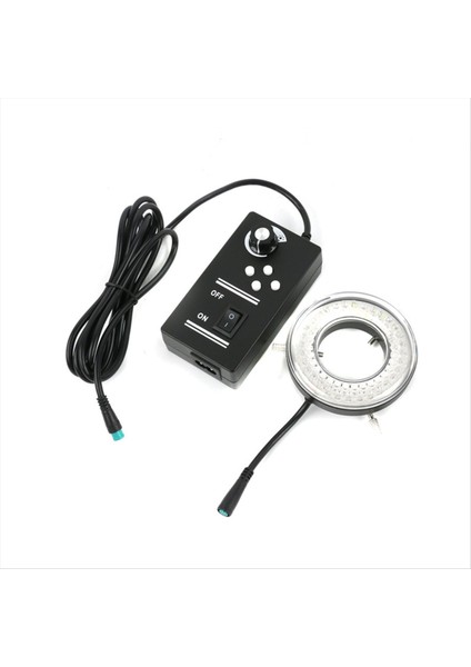 64 LED Halka Işık Lambası Stereo Mikroskop Video Kamera Işık Kaynağı Dört Bölgeli Dört Tekerlekten Çekiş Halka Işık Abd Plug (Yurt Dışından)