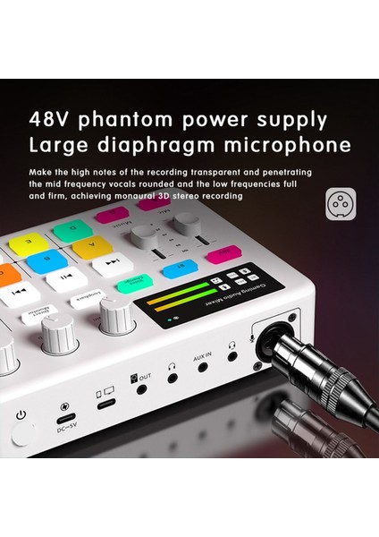 Ses Mikser G1 Tuner Oyun Bilgisayarı Ses Kartı Rgb Aydınlatma Bilgisayar Cep Telefonu Canlı Yayın Kayıt Evrensel A (Yurt Dışından) indirimleri