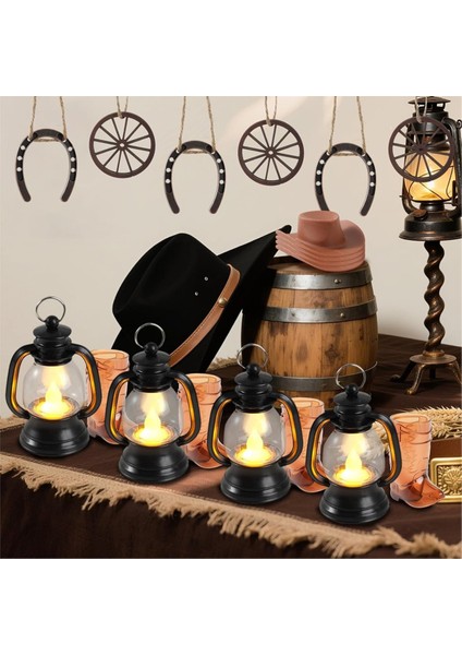 32 Adet Batı Masalar Için Orta Parçalar Mini Saman Balyaları Masalar Veya Batı Düğün Için Orta Parçalar Için Mini Fenerler (Yurt Dışından) fırsatları