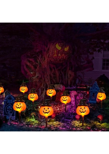 6 Paket Güneş Enerjili Jack O Lamba Yazı Dize Işıkları - Turuncu Cadılar Bayramı Trail Dekorasyonları Açık Cadılar Bayramı Yard Ekran (Yurt Dışından) fırsatları