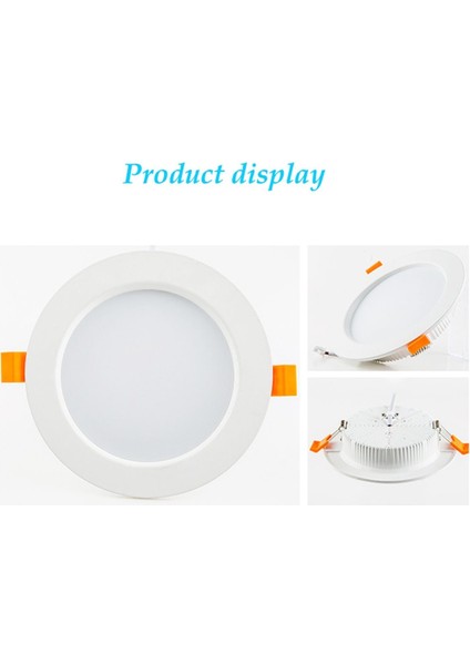 LED Gömme Downlight Yuvarlak Aşağı Lambalar Spot Işığı Iç Mekan Tavan Paneli Aydınlatma AC220V Tokalı Delik Kapağı Paneli (Yurt Dışından) modelleri