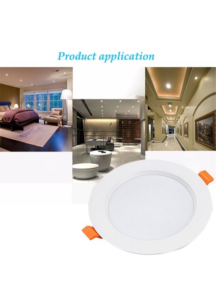 LED Gömme Downlight Yuvarlak Aşağı Lambalar Spot Işığı Iç Mekan Tavan Paneli Aydınlatma AC220V Tokalı Delik Kapağı Paneli (Yurt Dışından) fırsatları